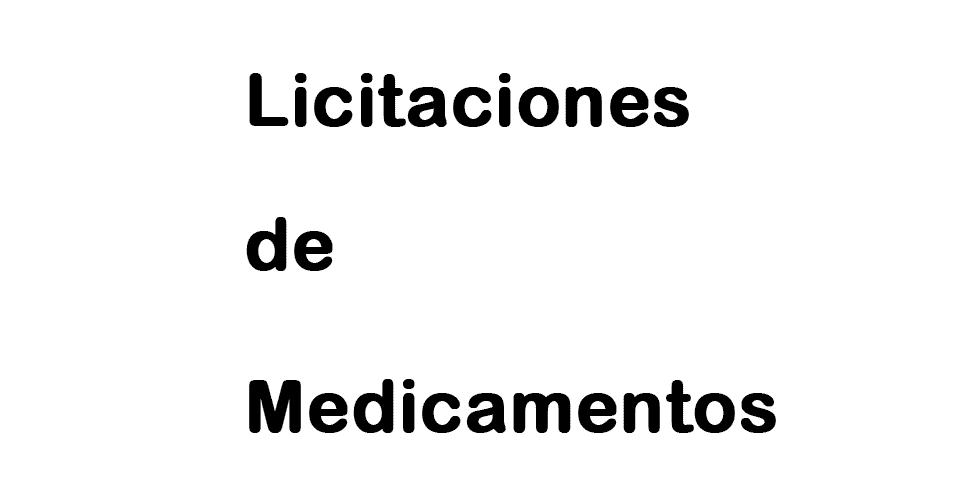 Licitaciones de Medicamentos