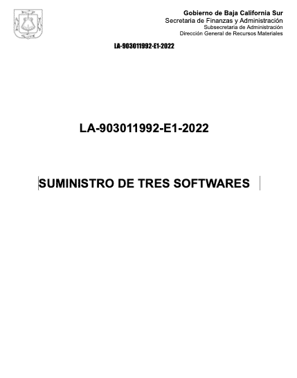 Licitacion de Software 3 Licitacion de Software 3